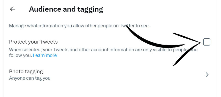 Make Your Twitter Account Private